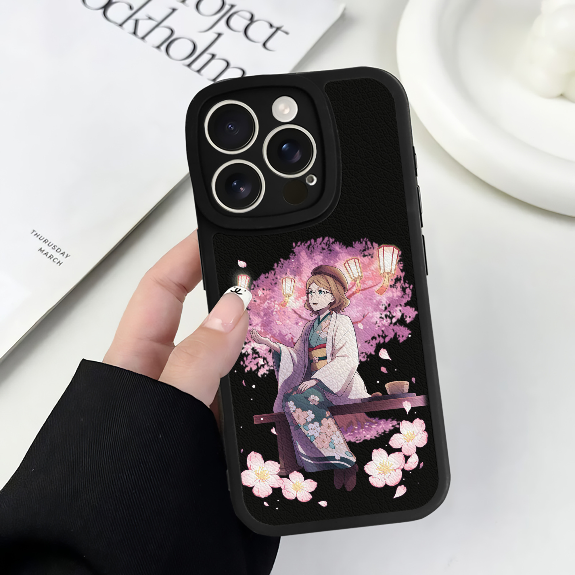 （画像用） 文豪ストレイドッグス Bungo Stray Dogs 【iPhone 16シリーズ対応】シリコンスマホケース（レザー調） 材質：シリコン